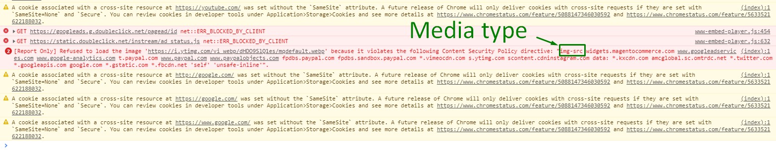 Fix content security policy directive issue