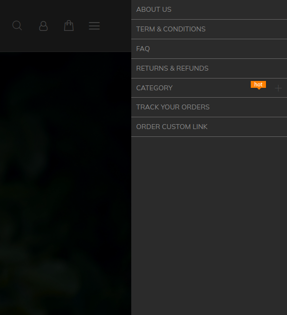 Page sections Floating bar
