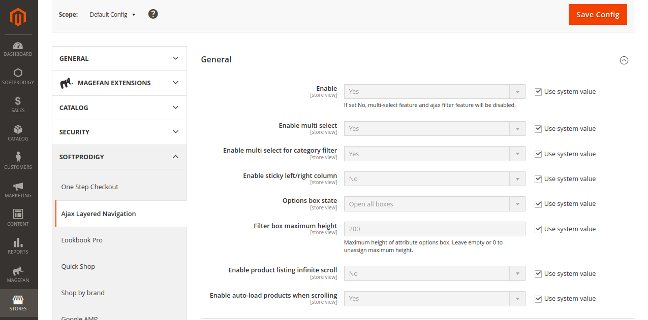 Product listing infinite scroll