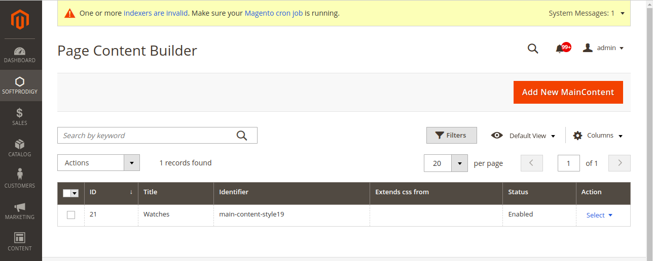 Page content Builder