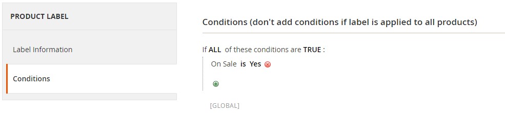 product label conditions